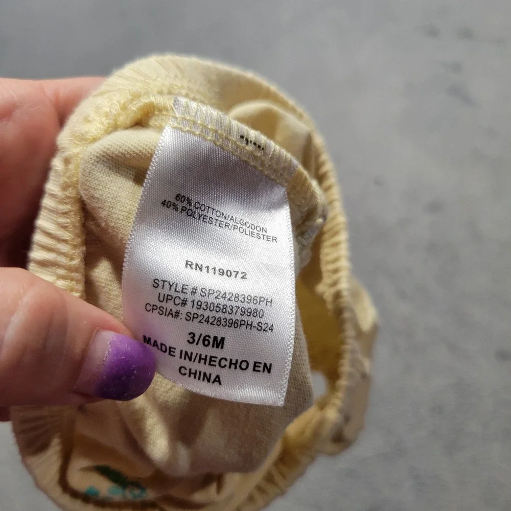 Disney Baby Diaper Cover Unisex‎ 3/6M Yellow Bloomers SP2428396PH Cotton Blend